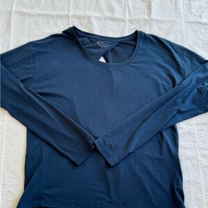 Athleta Deep Blue Long Sleeve Tee